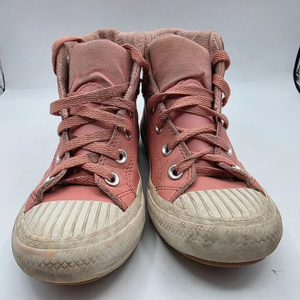 Converse Chuck Taylor All Star Berkshire High Rust Pink Girls Size 2 Shoes